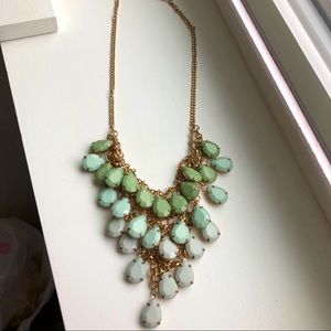Charming Charlie’s Green Ombré Statement Necklace